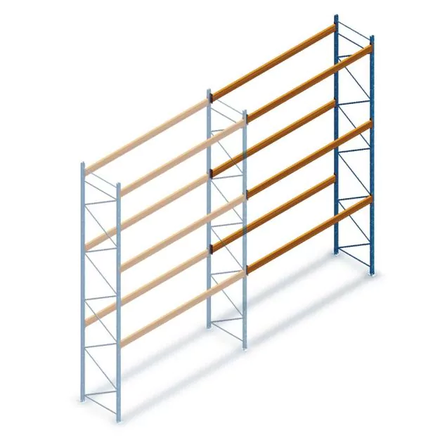 Gebrauchtes JH MPB Palettenregal 3850x3600x1100 mm (hxbxt) 3 Ebenen Anbauregal