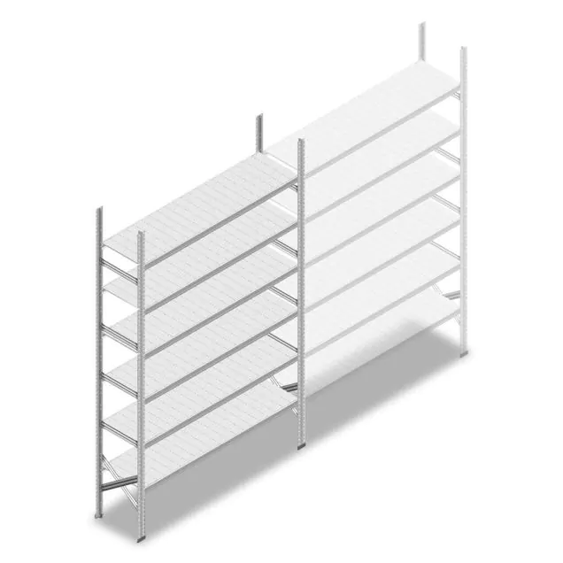 Gebrauchtes Fachbodenregal Metalsistem 1975x1200x400 mm (hxbxt) 6 Ebenen Anfangsregal
