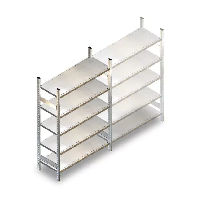 Gebrauchte Fachbodenregal Schafer R3000 2300x1280x800 mm (hxbxt) 5 Ebenen Anfangsregal