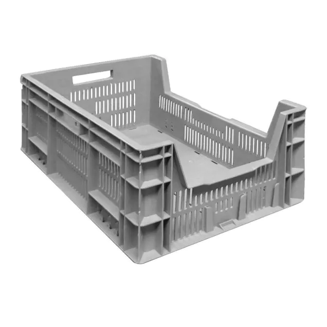 Gebrauchter Euronorm Lagerbehälter, Stapelbehälter 600x400x235 mm (lxbxh) grau