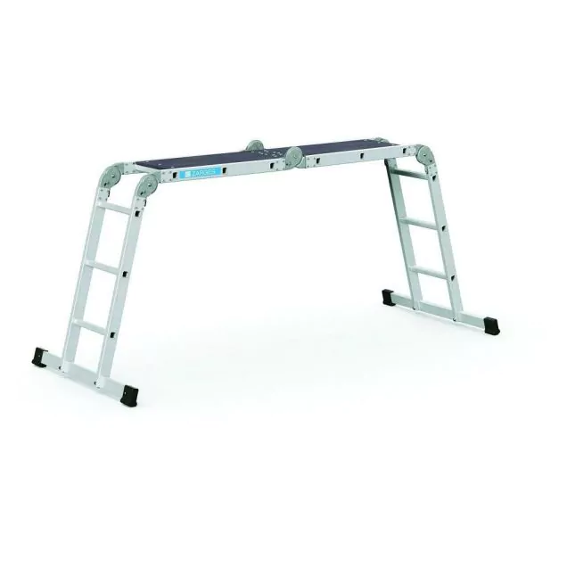 Gefalzte Klappleiter multifunktional 4-teilig Zarges Multitec M 2x3+2x5 Stufen