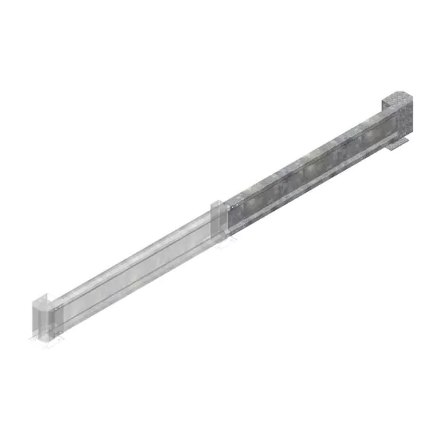 Führungsschiene 2000x400 mm (bxh) Anbauregal