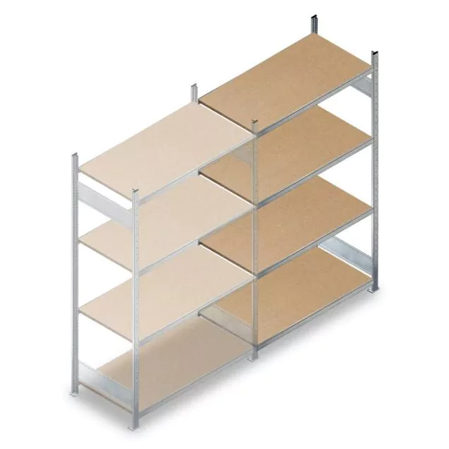 Weitspannregal HD 2000x1500x600 mm (hxbxt) 4 Ebenen Anbauregal