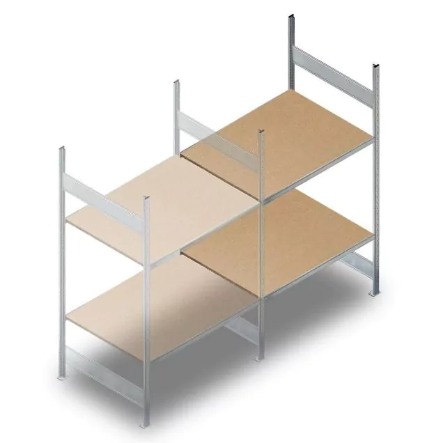 Weitspannregal HD 2000x1500x800 mm (hxbxt) 2 Ebenen Anbauregal