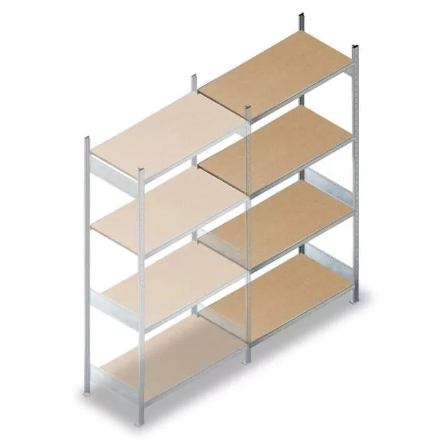 Weitspannregal HD 2500x1500x600 mm (hxbxt) 4 Ebenen Anbauregal