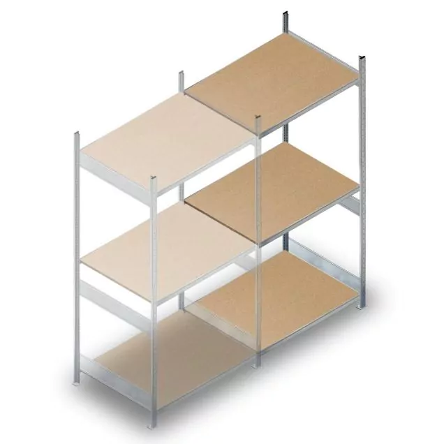 Weitspannregal HD 2500x1500x800 mm (hxbxt) 3 Ebenen Anbauregal