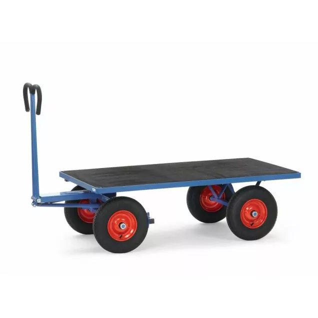 Handwagen mit Plattform 2000x1000 mm 1250 kg mit Luftreifen