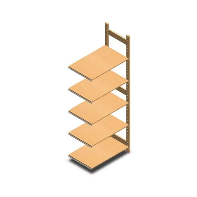 Holzfachbodenregal BT Euro 2100x770x500 mm (hxbxt) 5 Ebenen Anbauregal