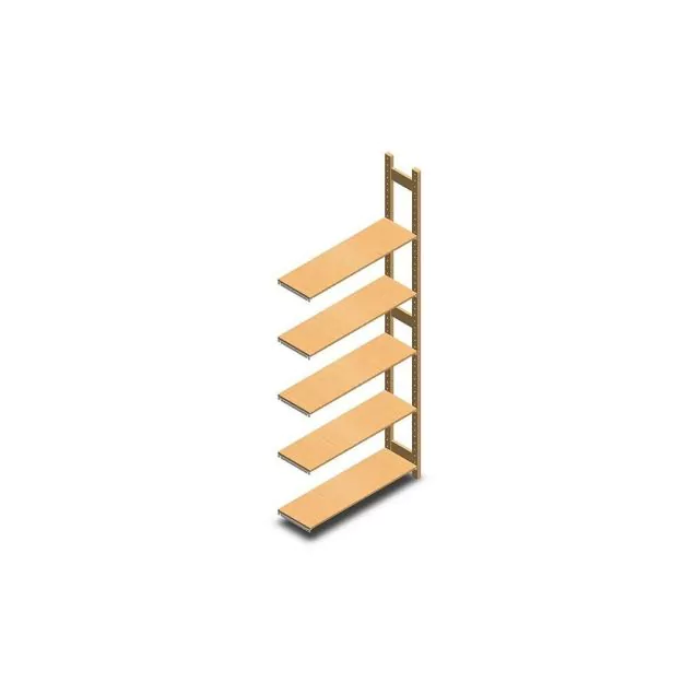 Holzfachbodenregal BT Euro 2400x970x300 mm (hxbxt) 5 Ebenen Anbauregal
