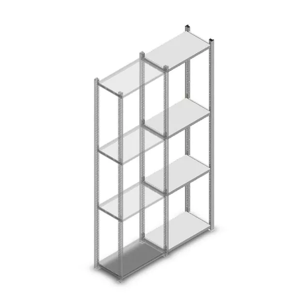 Fachbodenregal Light Duty 2000x550x300mm (hxbxt) 4 Ebenen Anbauregal