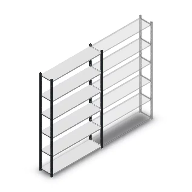 Fachbodenregal Medium Duty 2000x850x300mm (hxbxt) 6 Ebenen anthrazit Anfangsregal