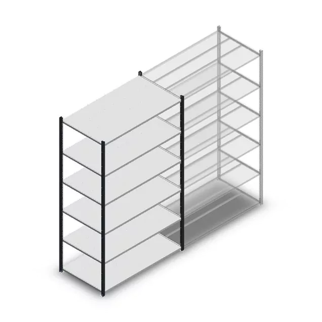 Fachbodenregal Medium Duty 2000x850x700mm (hxbxt) 6 Ebenen anthrazit Anfangsregal