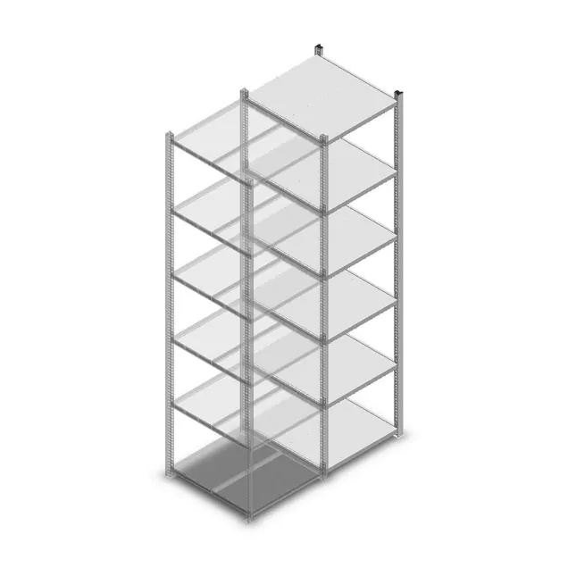Fachbodenregal Light Duty 2000x550x600mm (hxbxt) 6 Ebenen Anbauregal