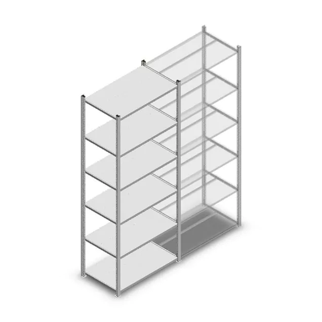 Fachbodenregal Medium Duty 2000x850x500mm (hxbxt) 6 Ebenen verzinkt Anfangsregal