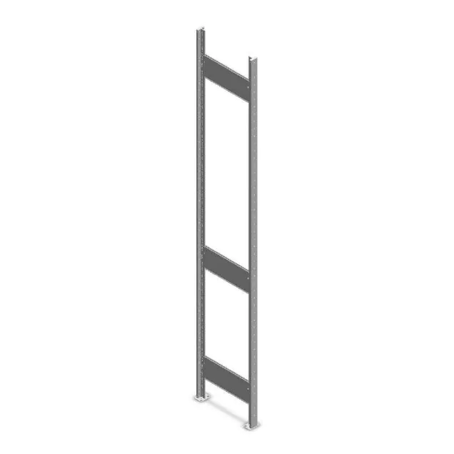 Fachbodenregal Heavy Duty Rahmen 2500x400 mm verzinkt