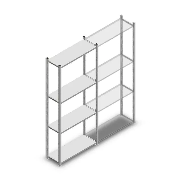 Fachbodenregal Medium Duty 2000x850x300 mm (hxbxt) 4 Ebenen verzinkt Anfangsregal