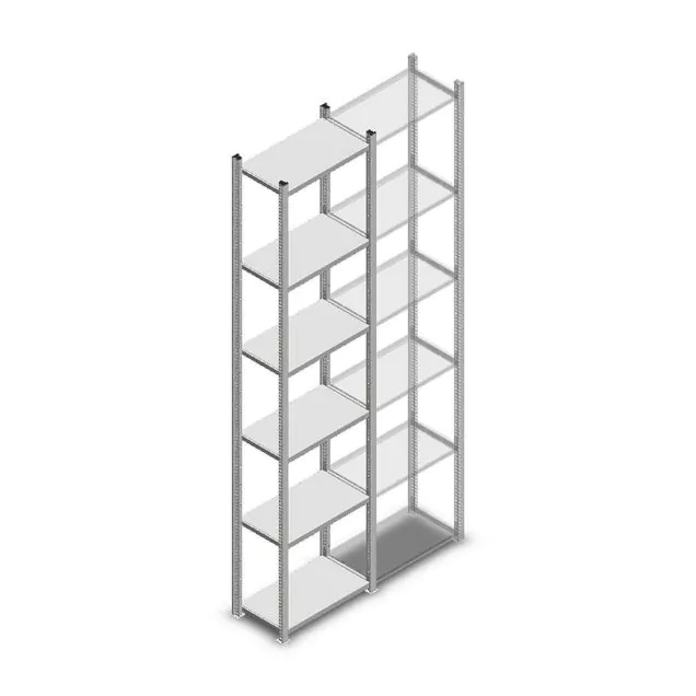Fachbodenregal Medium Duty 2500x550x300 mm (hxbxt) 6 Ebenen verzinkt Anfangsregal