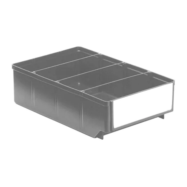 Lagerbehälter, Lagerregalbehälter RK 300x186x83 mm (lxbxh) grau