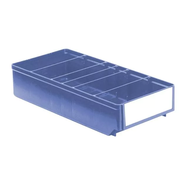 Lagerbehälter, Lagerregalbehälter RK 400x186x83 mm (lxbxh) blau