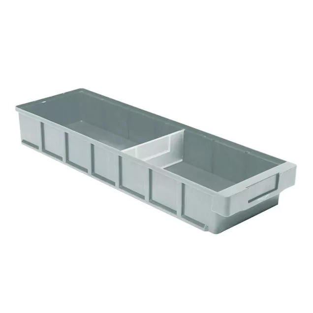 Lagerbehälter, Lagerregal-Behälter VKB 600x186x83 mm (LxBxH) grau