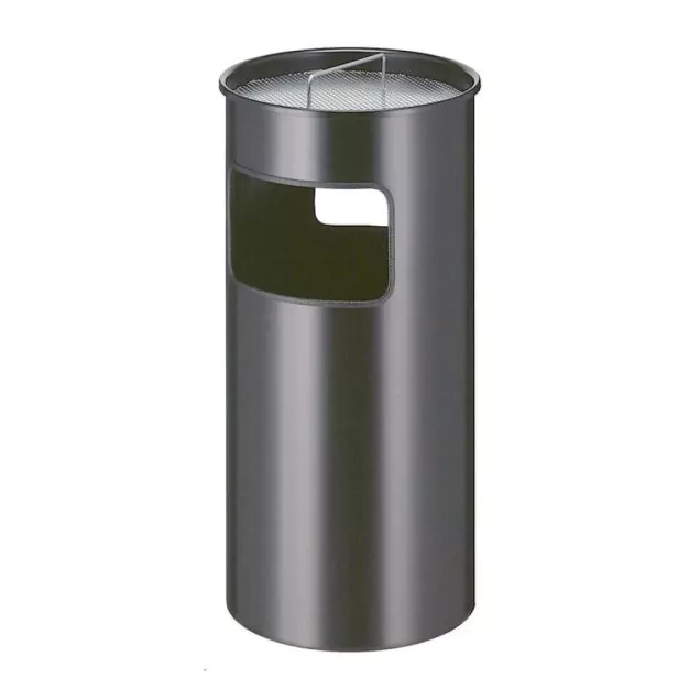 Metall-Aschenpapierkorb 50 Liter schwarz