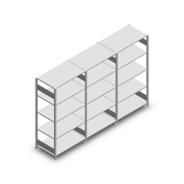 Vorteilsreihe Fachbodenregal Heavy Duty 2000x3000x600 mm (hxbxt) 5 Ebenen 250 kg