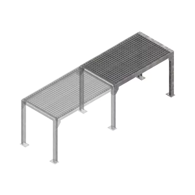 Modular erweiterbarer Ladetisch 1000x600x700 mm (bxtxh) Anbauregal