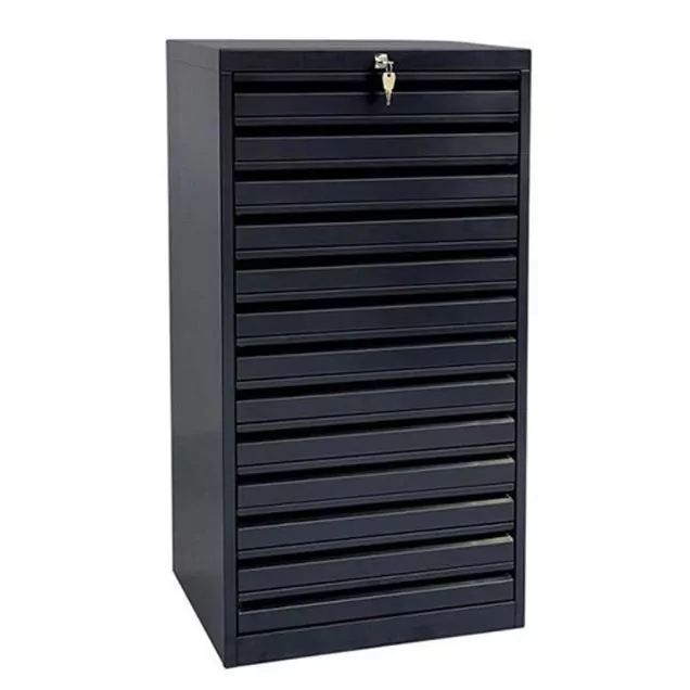 Multischrank A3 980x530x430 mm (hxbxt) 13 Schubladen schwarz