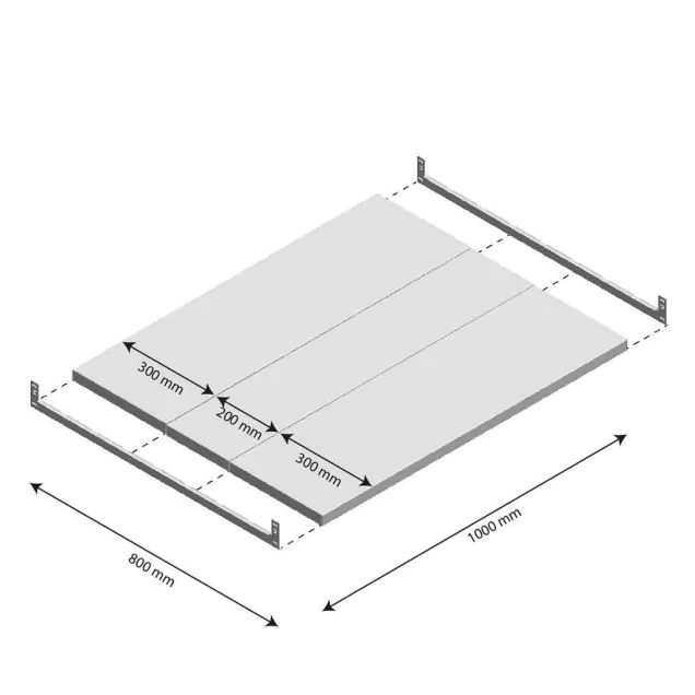 Ebene Fachboden Light Duty 1000x800mm (bxt)