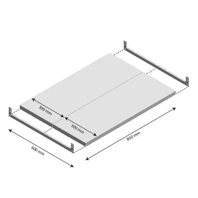 Ebene Fachboden Light Duty 850x600mm (bxt)