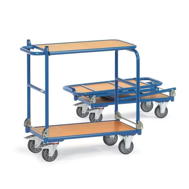 Klappbarer Tischwagen 250 kg mit 2 Schiebegriffen 900x600