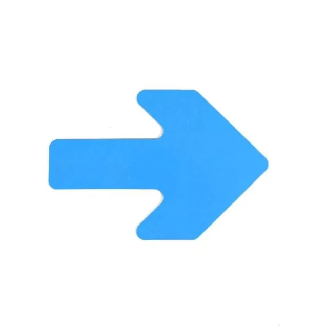 Vloermarkering Pijl 90x130mm Blauw