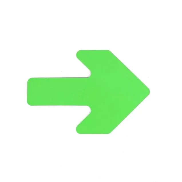 Vloermarkering Pijl 90x130mm Groen