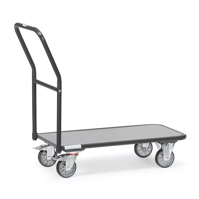 Plattenwagen, Plattformwagen, Transportkarre 250 kg mit Schiebegriff 850x450 anthrazit