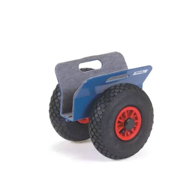 Plattenroller 250 kg 310 mm mit Luftreifen und Klemmplatten, Klemmweite 0-60 mm