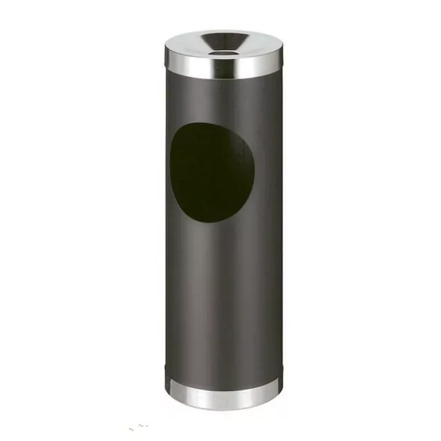 Robuste Stahl-Aschenbecher in Schwarz