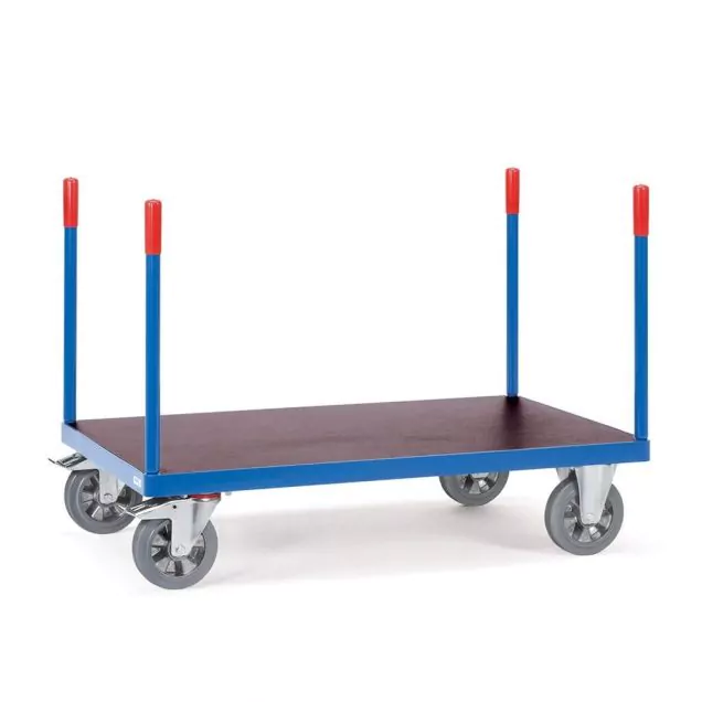 Rungenwagen, Schwerlastwagen 1200 kg 2000x800 mit 4 anschraubbaren Rungen
