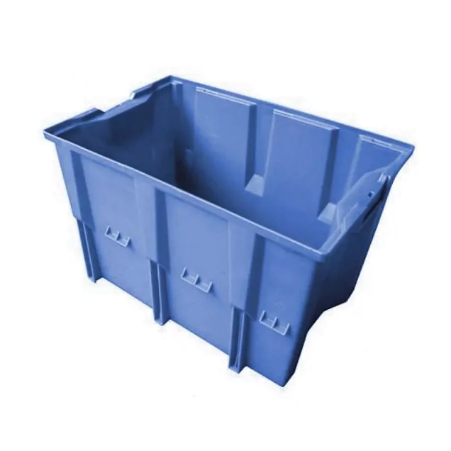 Stapelbare, nestbare Transportkiste DLK1 480x312x300 mm (LxBxH) blau