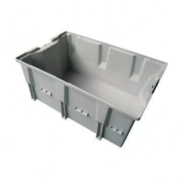 Stapelfähige, nestbare Transportkiste DLK2C 328x210x150 mm (lxbxh) grau