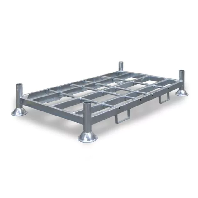 Stapelregal, doppeltes Stapelrack 2025x1180x310 mm (lxbxh) feuerverzinkt