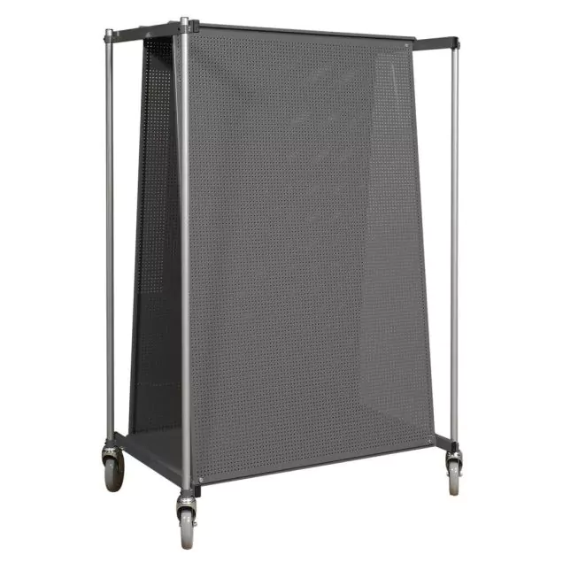 Zeltwagen 480x1200 mm mit 2 Werkzeugtafeln mit runden Löchern