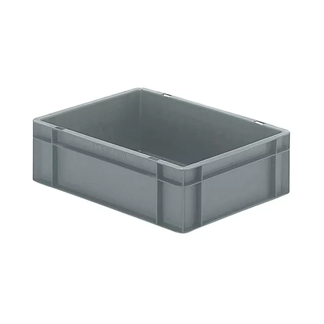 Stapelbare Transportkiste TK0 400x300x120 mm (lxbxh) grau