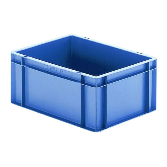 Stapelbare Transportkiste TK0 400x300x175 mm (lxbxh) blau