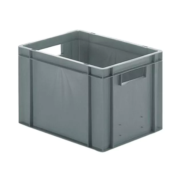 Stapelbarer Transportkasten TK0 400x300x270 mm (lxbxh) grau