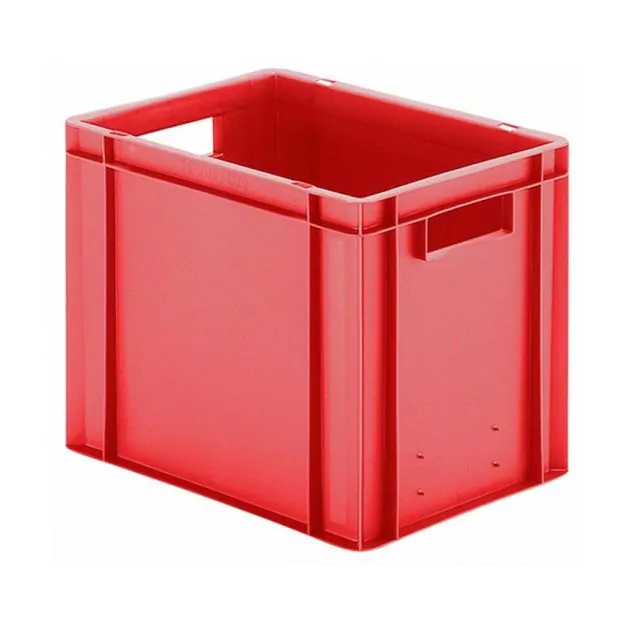 Stapelbare Transportkiste TK0 400x300x320 mm (lxbxh) rot