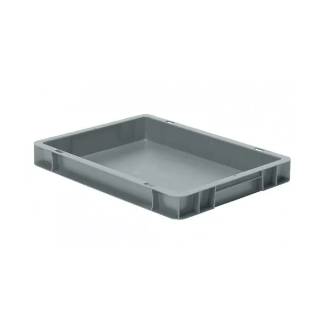 Stapelbarer Transportkasten TK0 400x300x50 mm (lxbxh) grau