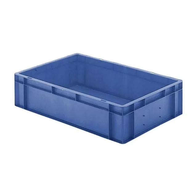 Stapelbare Transportkiste TK0 600x400x145 mm (lxbxh) blau