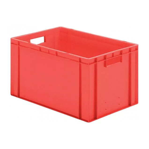 Stapelbare Transportkiste TK0 600x400x320 mm (lxbxh) rot