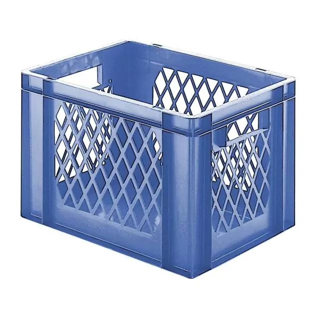 Stapelbare Transportkiste TK1 400x300x270 mm (LxBxH) blau