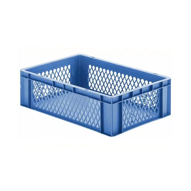 Stapelbare Transportkiste TK1 600x400x175 mm (LxBxH) blau